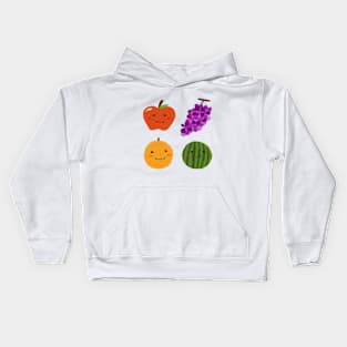 Set of Fruits Doodle Kids Hoodie